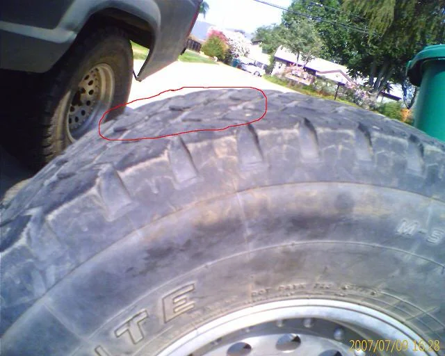 broken belt in tire? racedeZert