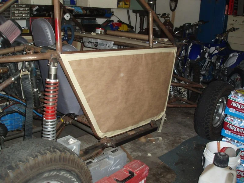 Sand Car Rear Radiator Mount side panels on sand car | race-deZert